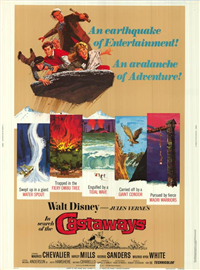 IN SEARCH OF THE CASTAWAYS   Re-Release American One Sheet   (Disney, 1978)