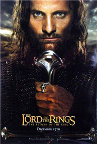 THE LORD OF THE RINGS: THE RETURN OF THE KING   Original American One Sheet Advance Style F   (New Line Cinema, 2003)