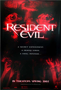 RESIDENT EVIL   Original American One Sheet   (Sony Pictures Entertainment, 2002)