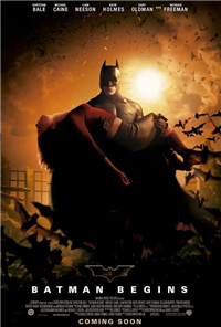 BATMAN BEGINS   Original American One Sheet Style D   (Warner Bros., 2005)