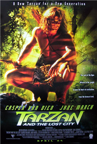 TARZAN AND THE LOST CITY   Original American One Sheet   (Warner Bros., 1998)