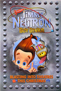 JIMMY NEUTRON, BOY GENIUS   Original American One Sheet   (Paramount Pictures, 2001)