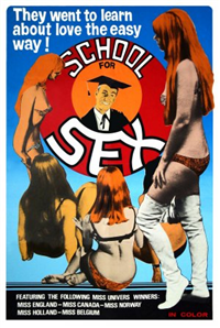 SCHOOL FOR SEX   Original American One Sheet   (Paul Mart Productions, 1969)