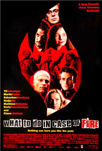 WHAT TO DO IN CASE OF FIRE   Original American One Sheet   (Columbia Pictures, 2001)