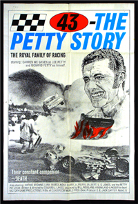 43: THE RICHARD PETTY STORY   Original American One Sheet   (Countrywide Distribution, 1974)