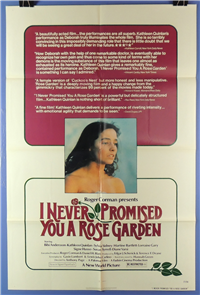 I NEVER PROMISED YOU A ROSE GARDEN   Original American One Sheet   (New World Pictures, 1977)