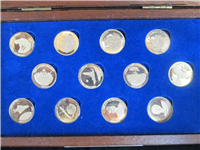 America's Triumphs in Space Gold Medals Set (Danbury Mint, 1979, 14K Gold)