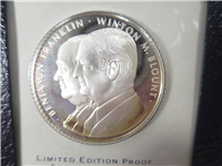 Nixon Inauguration United States Postal Service Commemorative Silver Medal (Franklin Mint, 1971)