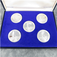 United Nations Official 25th Anniversary Commemorative Medal 5 Coin Set (Franklin Mint, 1970)