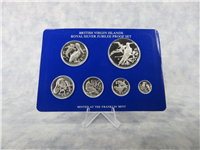 BRITISH VIRGIN ISLANDS Royal Silver Jubilee 6-coin Proof Set (Franklin Mint, 1977)