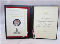 The Official Bicentennial Day Commemorative Medal     (Franklin Mint, 1976)