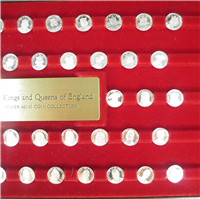 The Kings and Queens of England Mini-Coin Collection  (Franklin Mint)