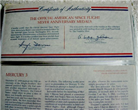 The Official American Space Flight Silver Anniversary Medals Collection   (Franklin Mint, 1981)
