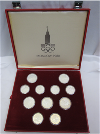 1980 Moscow Olympics XXII Olympiad 28 Coin Silver Proof Set 