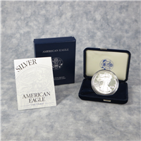 2001W American Eagle Silver Dollar Proof in Box with COA