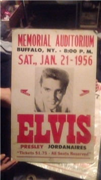 USA Concert Advertising Poster "The Elvis Presley Show" circa 1950s