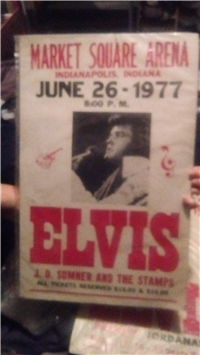 USA Concert Advertising Poster "The Elvis Presley Show" circa 1950s