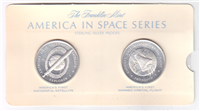 Franklin Mint  America In Space Medals Set of 36 (39MM Sterling)