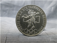 MEXICO 1968  25 Pesos  Summer Olympics Commemorative  Silver Coin KM 479