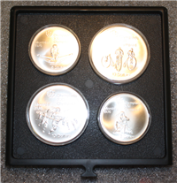 CANADA 1976 Montreal Olympics XXI Olympiad 28-Coin   Uncirculated Set  Silver KM MS1-MS7