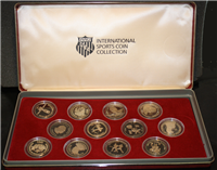 INTERNATIONAL GAMES 1984 Silver Coin Proof Set (12-coin)