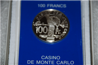 Franklin Mint  Official Casino de Monte Carlo 100 Francs Gaming Tokens