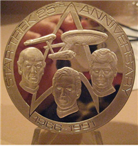 Star Trek:  25th Anniversary Commemorative Sterling Silver Medal