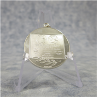 First Step on the Moon Sterling Silver Eyewitness Pendant (Franklin Mint, 1969)