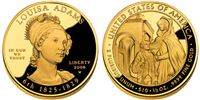USA 2008 W Louisa Adams $10 Gold Coin from First Spouse Series