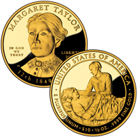 USA 2009 W Margaret Taylor $10 Gold Coin from First Spouse Series