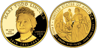 USA 2009 W Mary Todd Lincoln $10 Gold Coin from First Spouse Series