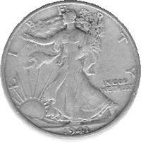 Common Walking Liberty Silver Half Dollars (Any Date 1916 - 1947) Coins