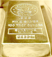 100 Troy Ounce Silver Bar (999)