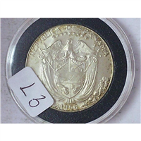PANAMA 1968 One Balboa Silver Coin