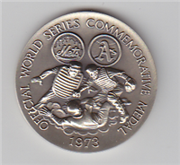 The Official World Series Commemorative Medal   (Wittnauer Mint, 1973)