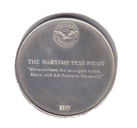 International Silver: Charles A. Lindbergh Commemorative Medal "The Wartime Test Pilot" (Sterling)