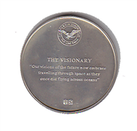 International Silver: Charles A. Lindbergh Commemorative Medal "The Visionary" (Sterling)