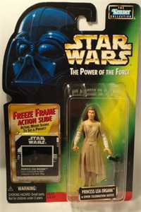 PRINCESS LEIA ORGANA IN EWOK CELEBRATION OUTFIT  3 3/4'' Action Figure   (Star Wars: Power Of The Force, Kenner, 1995) 