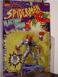 STEEL-SHOCK SPIDER-MAN   (Spider-Man Animated Series: Electro Spark, Toy Biz, 1997 - 1997) 