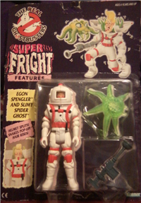 SUPER FRIGHT FEATURES EGON SPENGLER AND SLIMY SPIDER GHOST   (Real Ghostbusters With Super Fright Features, Kenner, 1986 - 1990) 
