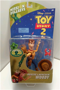 WOODY WITH 3 ARMY MEN   (Toy Story 2 Mission Bullseye Figures, Mattel, 2000 - 2000) 
