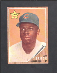 1962 Topps Baseball  Card #387 Lou Brock