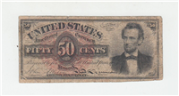 (Fr-1374)  1863 50 Cents Fractional Currency Note (Abraham Lincoln)