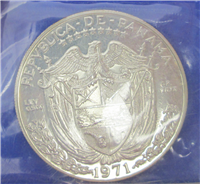 PANAMA 1971 One Balboa Silver Coin