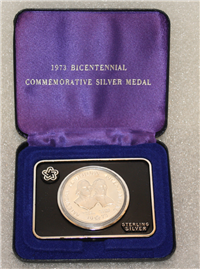 Adams & Henry Bicentennial Commemorative .925 Silver Medal 31g (US Mint, 1973)