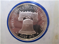 Official Bicentennial Visit Medal Honoring Malcolm Fraser, Prime Minister of Australia (Franklin Mint, 1976)