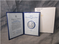 Official Bicentennial Visit Medal Honoring Urho Kekkonen, President of the Republic of Finland (Franklin Mint, 1976)