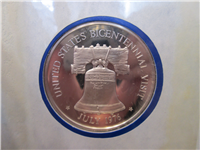 Official Bicentennial Visit Medal Honoring Helmut Schmidt, Chancellor of Germany (Franklin Mint, 1976)
