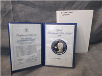 Official Bicentennial Visit Medal Honoring H. M. Carl XVI Gustaf, King of Sweden (Franklin Mint, 1976)