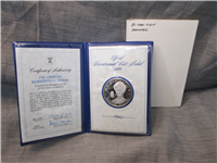 Official Bicentennial Visit Medal Honoring H. M. Queen Margrethe II, Queen of Denmark (Franklin Mint, 1976)